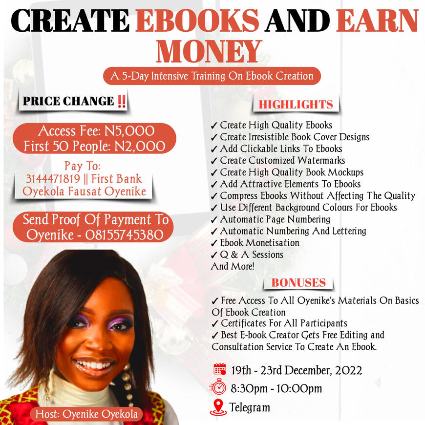Create Ebooks And Earn Money Online Training
