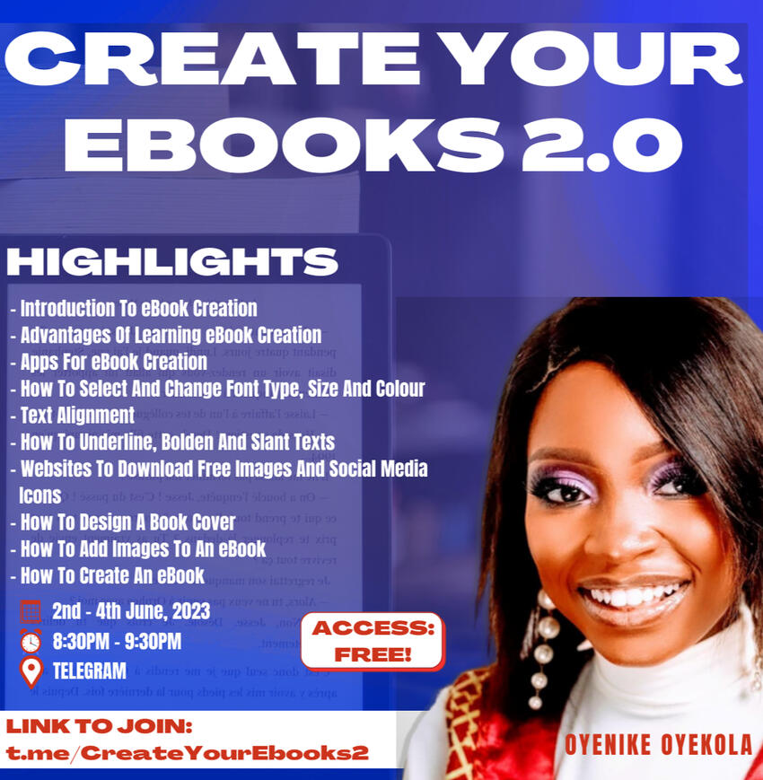 Create Your Ebooks 2.0 Free Online Training