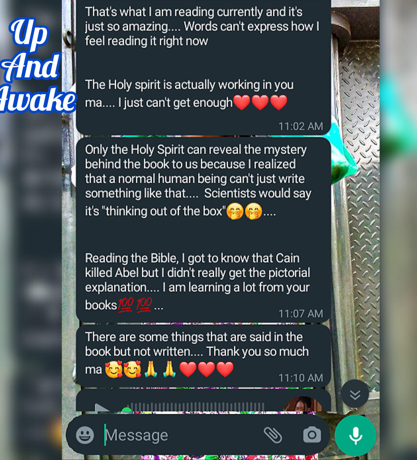 Testimonial Of 'Up And Awake' By Keseni Ikwu